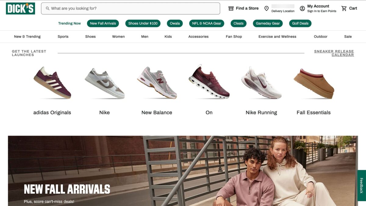 DICK’S Sporting Goods公式サイトの基本情報と日本からの購入方法